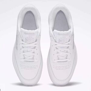Reebok Women’s Club C White Leather Double Classic Platform Tennis Shoes 7.5